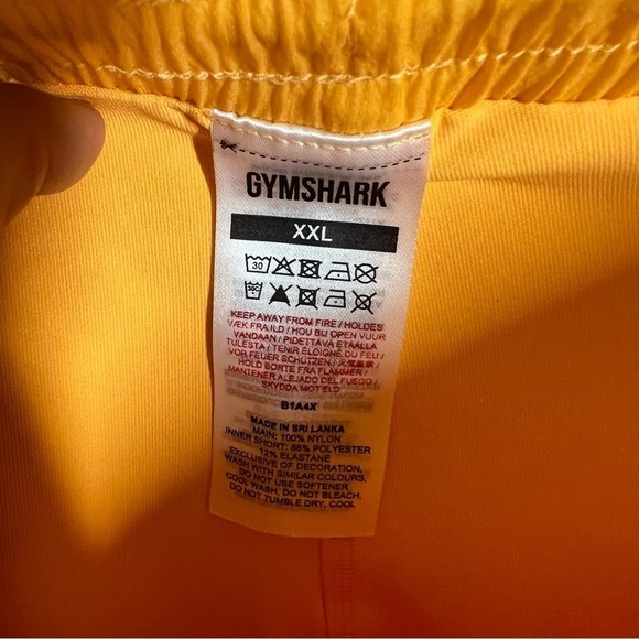 Gymshark Womens Pulse 2 In 1 Running Shorts Apricot Orange Size XXL NWOT - Picture 6 of 7